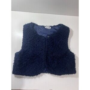 Rare Editions, faux fur, vest, sleeveless, button at the top Girls Size 10